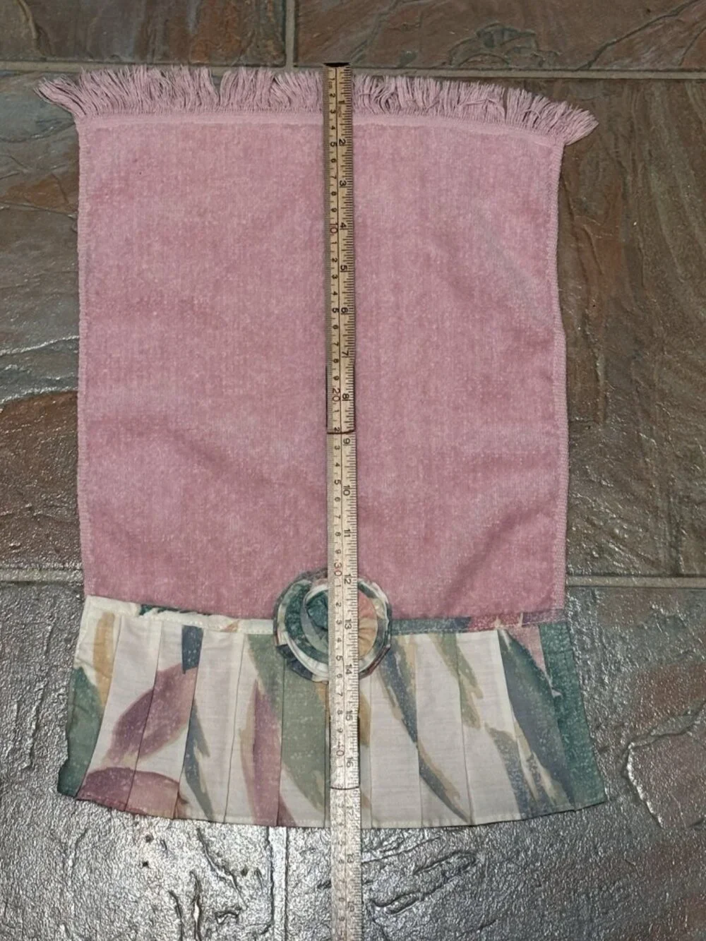Vintage Avanti Look Dusty Pink Bathroom Towel Set 80s 90s Vibes Pleats